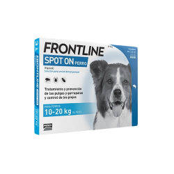 Frontline-10-20 kg Pipettes Antiparasitaires Chien (1)