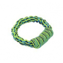 Buster Colour cuerda elastica con asa azul-verde limon