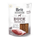 Brit jerky snack protein bar pato premios para perro