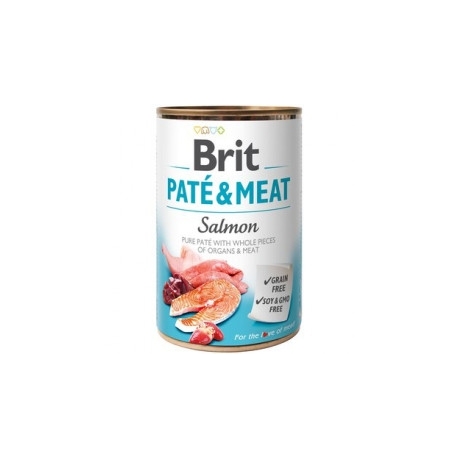Brit pate meat salmon latas para perro