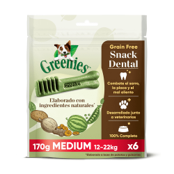 Greenies Grain Free Snack Dental Medium Para Perros 170 g