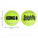 Kong Air Squeaker Tennis Ball Pack Pelotas Tennis