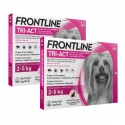 Frontline Tri-Act pack 2 unités (12 pipettes) pour chiens mini (2-5 kg)