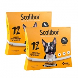 Scalibor Chien taille petite. Pack 2 Colliers (48 cm)