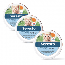 Seresto chat. Pack 3 colliers.