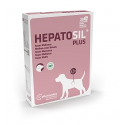 Hepatosil Plus Suplemento Hepatico en Perros de Razas Medianas 30 cpd