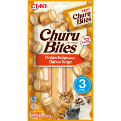 Pack Churu para gato adulto Bites de Pollo 12x30gr