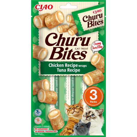 Pack Churu para gato adulto Bites de Atún 12x30gr