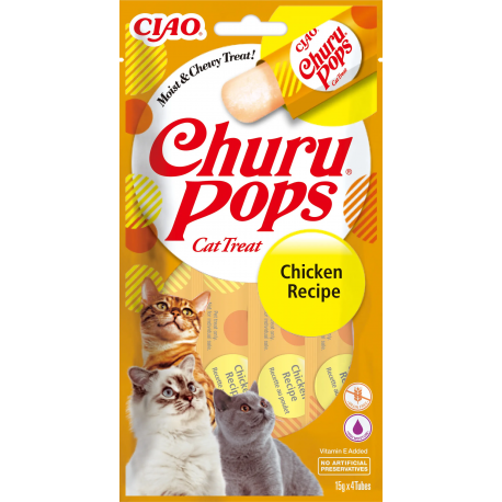 Pack Churu para gato adulto Pops de Pollo 12x56gr