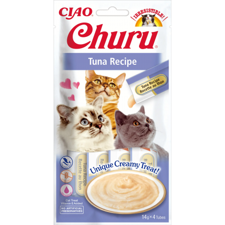 Pack Churu para gato adulto Pure de Atun 12x56gr