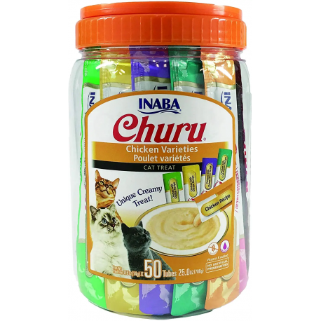 Bote Churu para gato adulto Pure Mix de Pollo 50x14gr