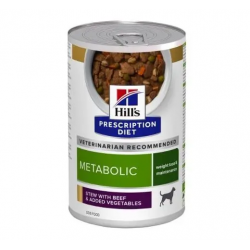 Pack de latas Hills Prescription diet Metabolic Estofado para perros de Pollo y Verduras