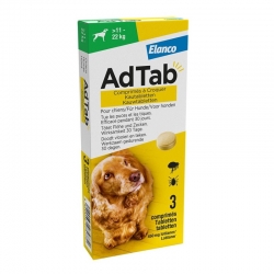 Adtab 3 Comprimidos Masticables antiparasitarios para perros