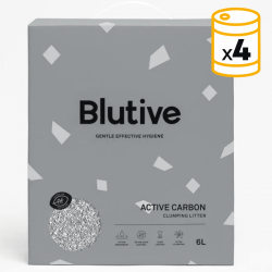 Litière agglomérante Blutive® pour chats Aroma Carbon Activo 6l