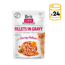 Brit care cat filetes en salsa con salmon latas para gato