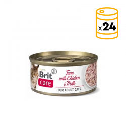 Brit care cat atun con pollo y leche latas para gato