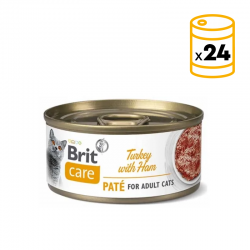 Brit care cat pate pavo con jamon latas para gato
