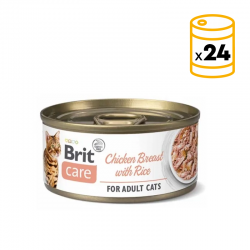 Brit care cat pechuga pollo con arroz latas para gato