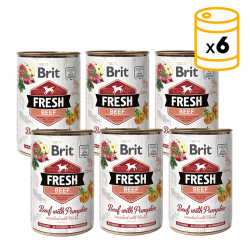 Brit fresh ternera calabaza latas para perro